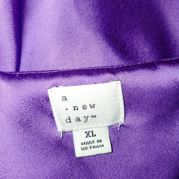 A.N.D. Purple Satin Slip Gown - Picture 6 of 6